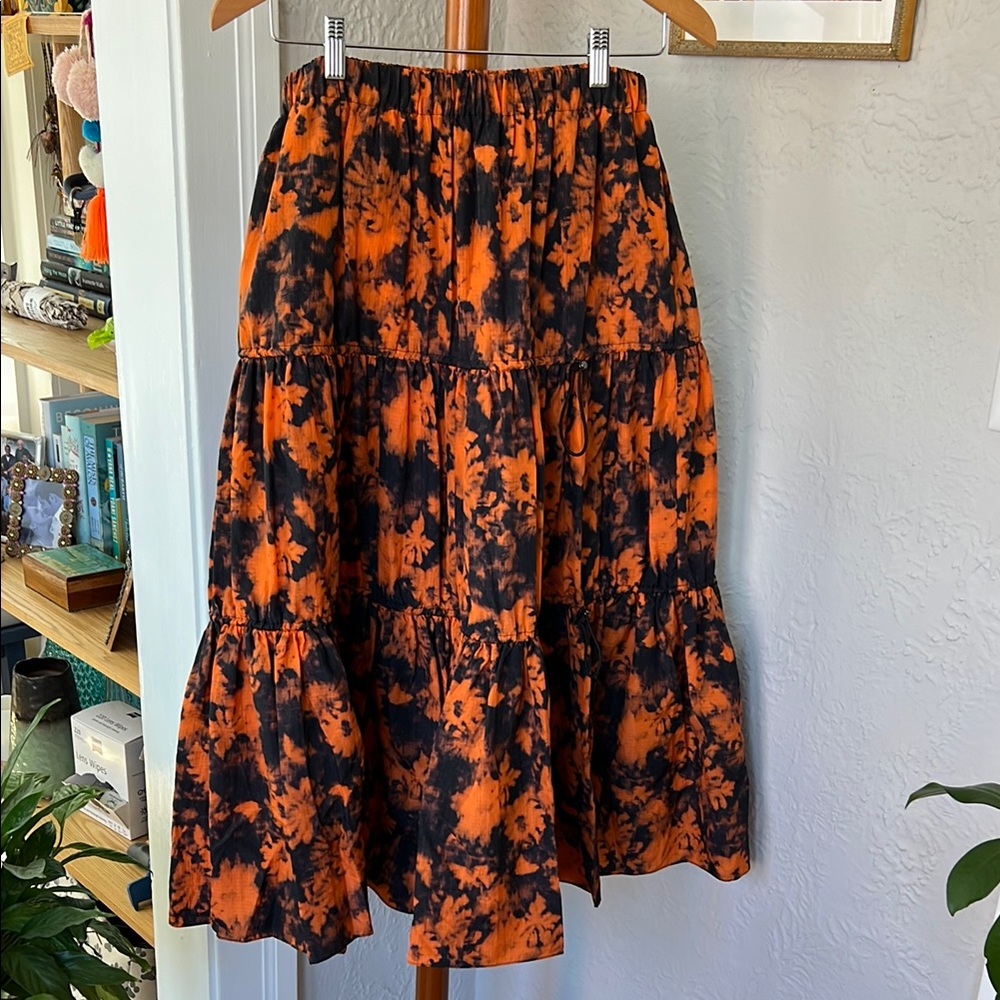 Kenzo Tiered Parachute Skirt // 8 (EU 38)